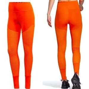 Adidas Karlie Kloss Orange Mesh High Waist Leggings